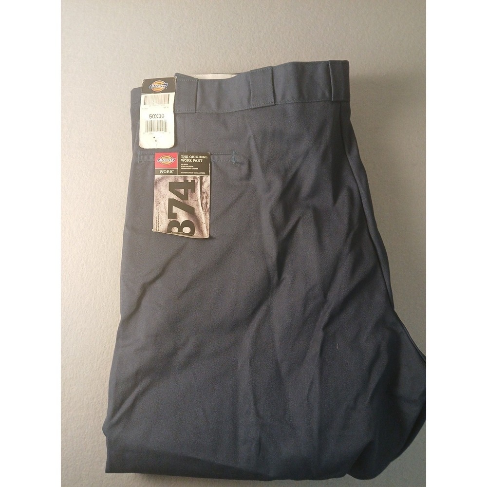 Dickies 874 50×30 Original Fit Work Pants Navy Blue New